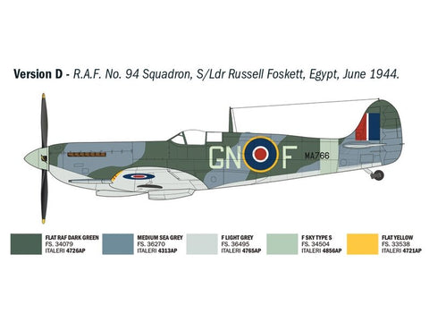 Italeri Supermarine Spitfire Mk. IX Aces 1/48 lėktuvo modelis