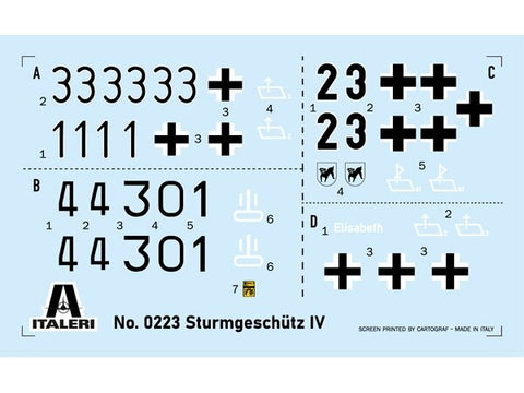 Italeri Sd.Kfz.167 Sturmgeschütz IV plastikinis surenkamas modelis 1/35, 0223