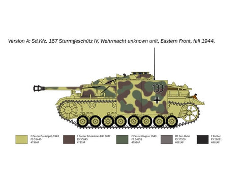 Italeri Sd.Kfz.167 Sturmgeschütz IV plastikinis surenkamas modelis 1/35, 0223