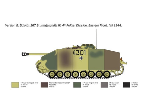 Italeri Sd.Kfz.167 Sturmgeschütz IV plastikinis surenkamas modelis 1/35, 0223
