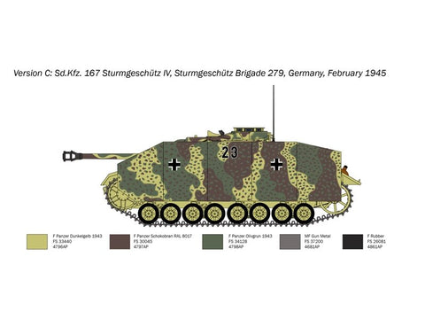 Italeri Sd.Kfz.167 Sturmgeschütz IV plastikinis surenkamas modelis 1/35, 0223