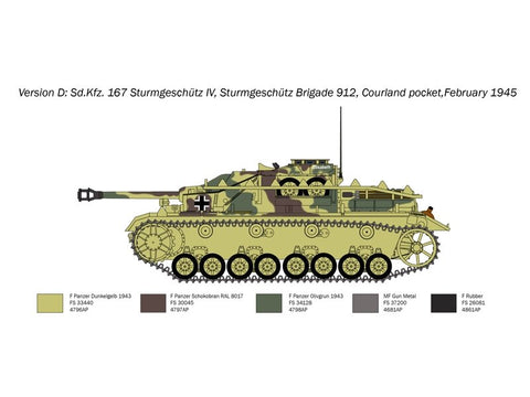 Italeri Sd.Kfz.167 Sturmgeschütz IV plastikinis surenkamas modelis 1/35, 0223