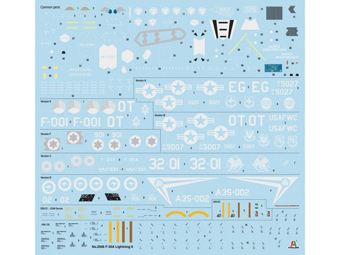 Italeri F-35A Lightning II 1/32 plastikinis surenkamas modelis (49 cm)
