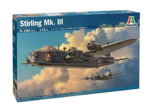 Italeri Stirling Mk III 1/72 plastikinis lėktuvo modelis 1462