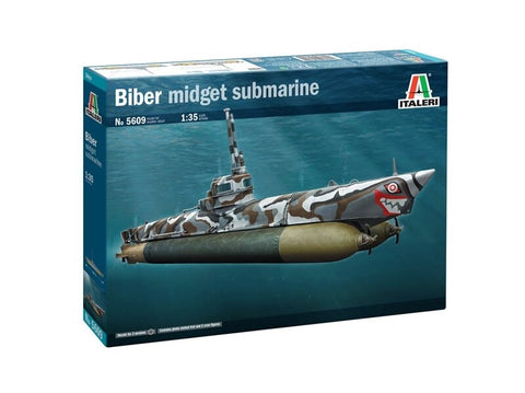Italeri Biber nykštukinis povandeninis laivas 1/35 – surenkamas modelis