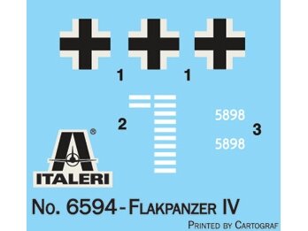 Italeri Flakpanzer IV Ostwind priešlėktuvinio tanko modelis 1/35, 6594