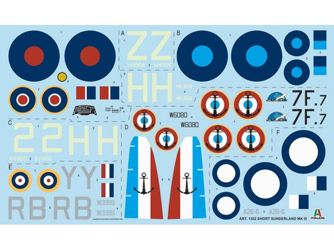 Italeri Short Sunderland Mk. III 1/72 plastikinis lėktuvo modelis 14+