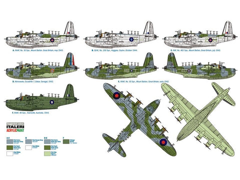 Italeri Short Sunderland Mk. III 1/72 plastikinis lėktuvo modelis 14+