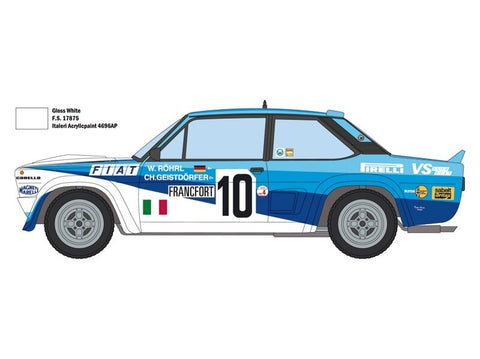 Italeri Fiat 131 Abarth 1/24 plastikinis surenkamas automobilio rinkinys