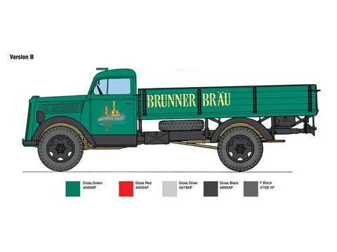 Italeri Opel Blitz Classic 1/24 plastikinis surenkamas modelis 3960