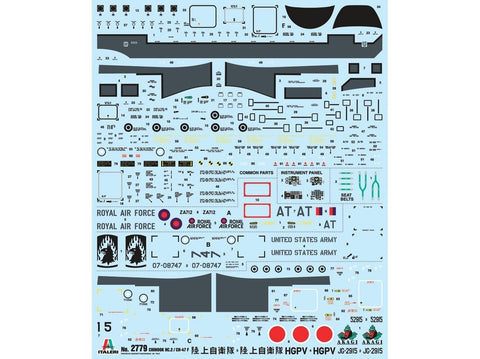 Italeri Boeing Chinook HC.2/CH-47F 1/48 plastikinis sraigtasparnio modelis