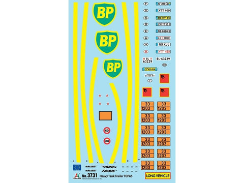 Italeri TOPAS sunkiųjų tankų priekaba, plastikinis rinkinys 1:24