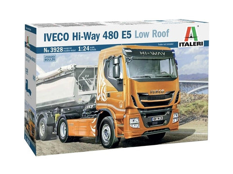 Italeri IVECO Hi‑Way 480 E5 Low Roof 1/24 surenkamas sunkvežimio modelis