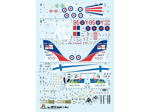 Italeri BAe Hawk T Mk.I 1/48 plastikinis lėktuvo surinkimo rinkinys (2813)
