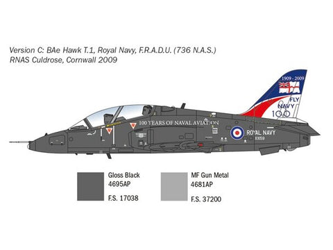 Italeri BAe Hawk T Mk.I 1/48 plastikinis lėktuvo surinkimo rinkinys (2813)