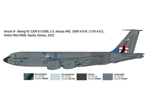 Italeri KC-135 R/FR Stratotanker degalų papildymo lėktuvo modelis 1/72, 91281