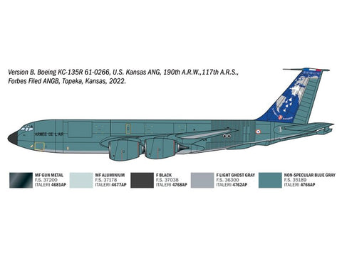 Italeri KC-135 R/FR Stratotanker degalų papildymo lėktuvo modelis 1/72, 91281