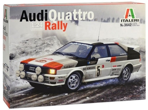 Italeri Audi Quattro 1981 Monte Carlo ralio 1/24 plastikinis surinkimo rinkinys