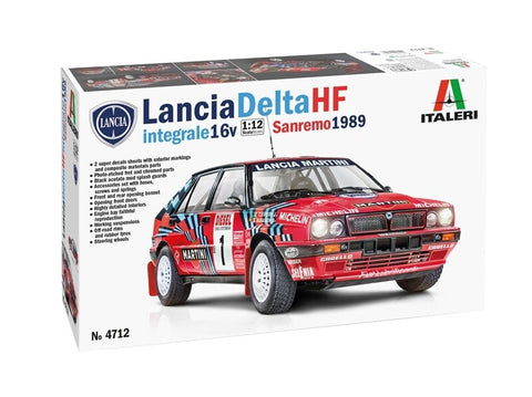 Italeri Lancia Delta HF Integrale Sanremo 1989 1/12 plastikinis rinkinys