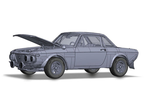 Italeri Lancia Fulvia HF Rally Monte Carlo 1972 1/24 surenkamas modelis