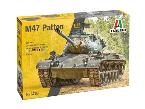 Italeri M47 Patton tankas 1/35 plastikinis surenkamas modelis (6763)