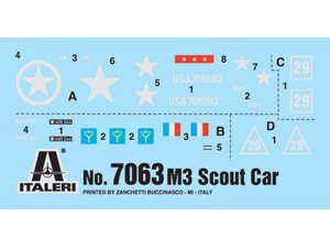 Italeri M3A1 Scout Car 1:72 plastikinis surenkamas modelis (7063)