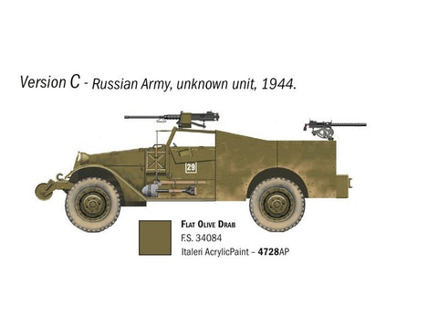 Italeri M3A1 Scout Car 1:72 plastikinis surenkamas modelis (7063)