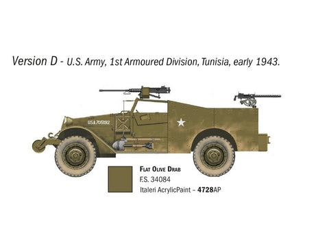 Italeri M3A1 Scout Car 1:72 plastikinis surenkamas modelis (7063)