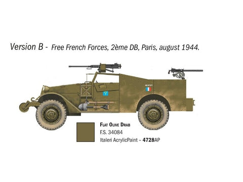Italeri M3A1 Scout Car 1:72 plastikinis surenkamas modelis (7063)