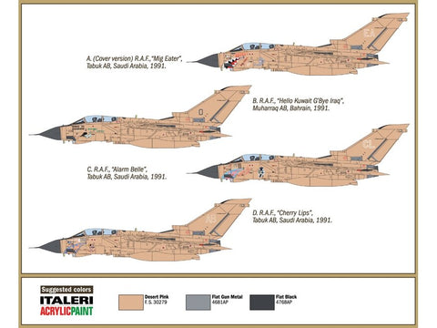 Italeri Panavia Tornado GR.1, 25 m. Golfo karo jubiliejus, 1/72 rinkinys