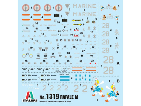Italeri Dassault Rafale M 1/72 plastikinis lėktuvo modelis