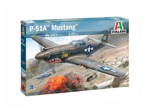 Italeri P-51A Mustang 1/72 plastikinis surinkamas lėktuvo modelis