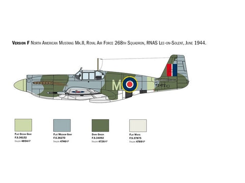 Italeri P-51A Mustang 1/72 plastikinis surinkamas lėktuvo modelis