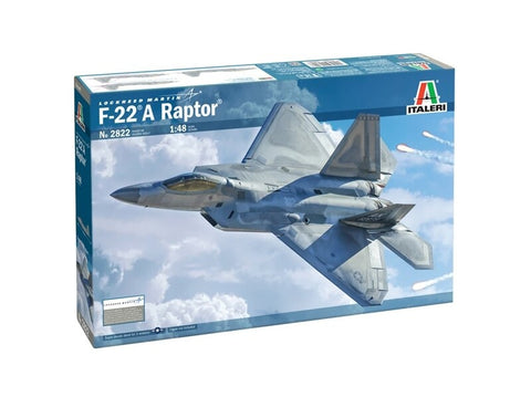 Italeri F-22 Raptor 1/48 plastikinis naikintuvo lėktuvo rinkinys