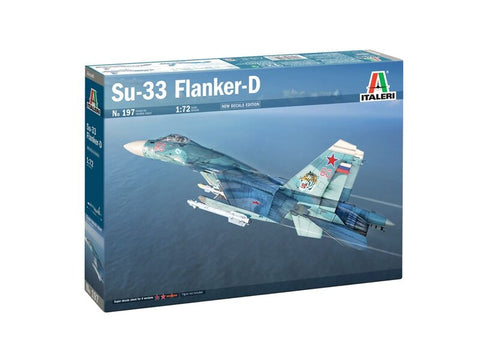 Italeri Sukhoi Su-33 Flanker-D 1/72 plastikinis lėktuvo modelio rinkinys