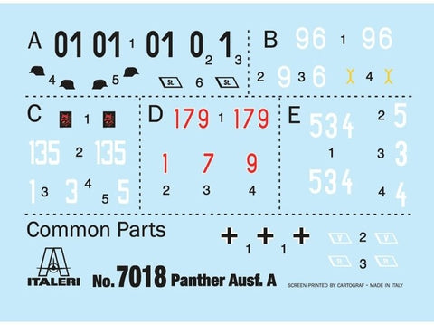 Italeri Pz.Kpfw. V Panther Ausf. A (Sd.Kfz.171) 1/72 plastikinis modelis