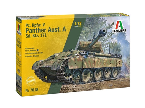 Italeri Pz.Kpfw. V Panther Ausf. A (Sd.Kfz.171) 1/72 plastikinis modelis