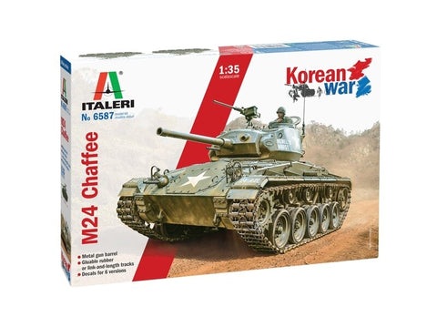 Italeri M24 Chaffee tankas 1/35 – Korėjos karas, plastikinis rinkinys 6587