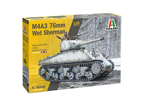 Italeri M4A3 Sherman 1/35 plastikinis tanko modelis