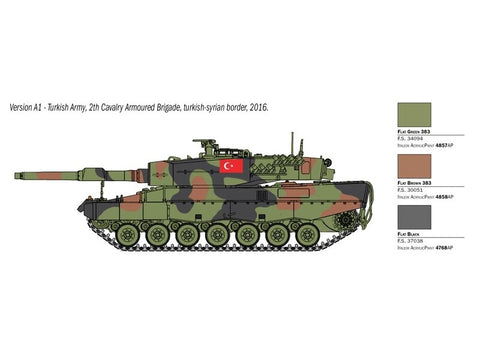 Italeri Leopard 2A4 1/35 plastikinis surenkamas tanko modelis