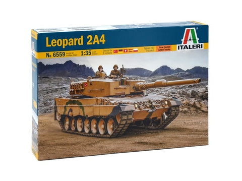 Italeri Leopard 2A4 1/35 plastikinis surenkamas tanko modelis