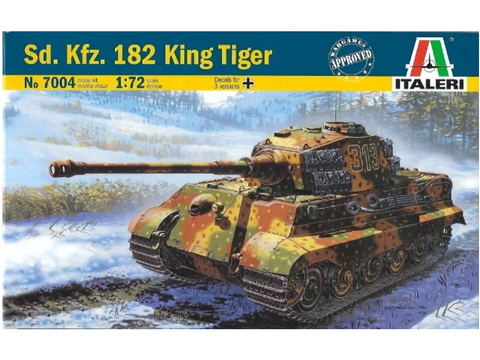 Italeri King Tiger Sd.Kfz.182 1/72 plastikinis surinkamas tanko modelis (7004)