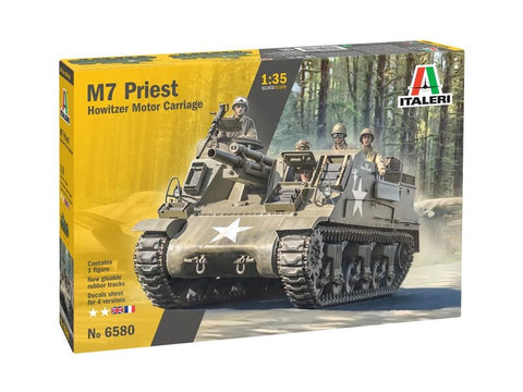 Italeri M7 Priest savaeigė haubica 1/35 plastikinis rinkinys (6580)