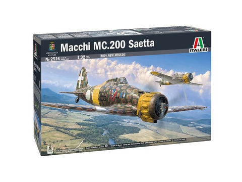 Italeri Macchi C.200 Saetta 1/32 lėktuvo modelio rinkinys