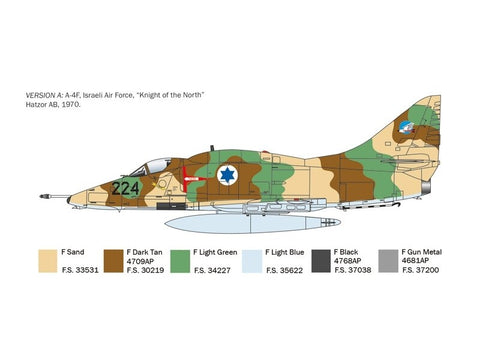 Italeri Douglas A-4E/F/G Skyhawk 1/48 plastikinis lėktuvo modelis 2826