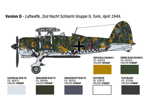 Italeri FIAT CR.42 Falco puolamasis/naktinis naikintuvas 1/48 (2842)