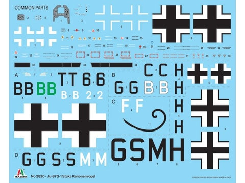 Italeri Junkers Ju 87 G-1 Stuka Kanonenvogel 1/48 plastikinis rinkinys