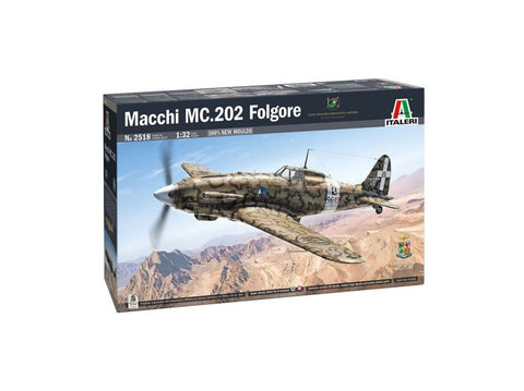 Italeri Macchi C.202 Folgore 1/32 plastikinis lėktuvo surinkimo rinkinys