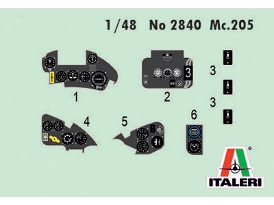 Italeri Macchi MC.202 Folgore surenkamas naikintuvo modelis 1/48, 2840
