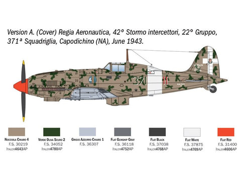 Italeri Macchi MC.202 Folgore surenkamas naikintuvo modelis 1/48, 2840